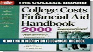 New Book The College Board College Cost   Financial Aid Handbook 2000 (College Costs   Financial