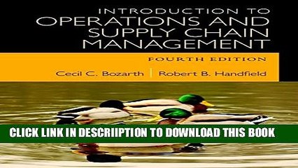 [New] Introduction to Operations and Supply Chain Management (4th Edition) Exclusive Full Ebook