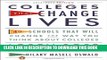 New Book Colleges That Change Lives: 40 Schools That Will Change the Way You Think About Colleges