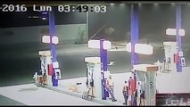 Is that an alien- CCTV captures an alien floating around a petrol station