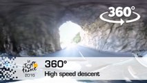 [Video 360°] Descente à haute vitesse / High speed descent - Tour de France 2016