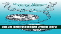 [Read] Molecular Markers, Natural History and Evolution Free Books