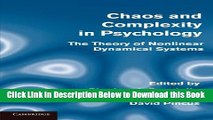 [Reads] Chaos and Complexity in Psychology: The Theory of Nonlinear Dynamical Systems Free Books