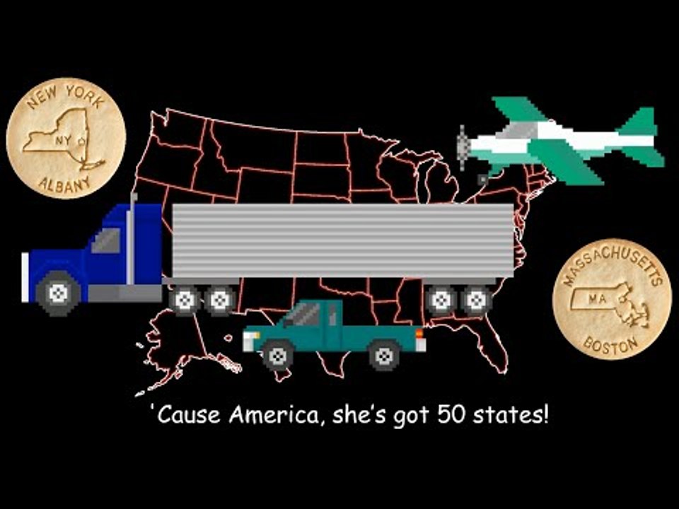 50 States Song - With Mr. R. & Dick and Jane Educational Snacks - The Kids' Picture Show