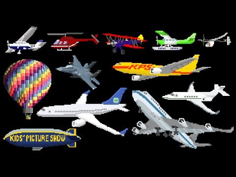Aircraft - Airplanes / Aeroplanes & Air Vehicles - The Kids' Picture Show (Fun & Educational)