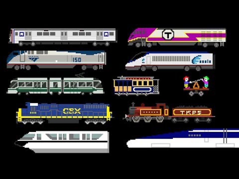 Railway Vehicles - Trains and Subways - The Kids' Picture Show (Fun & Educational Learning Video)