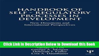 [Reads] Handbook of Self-Regulatory Processes in Development: New Directions and International