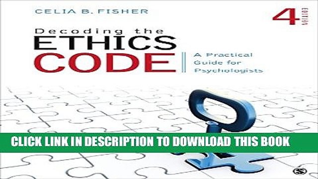 [PDF] Decoding the Ethics Code: A Practical Guide for Psychologists Full Colection