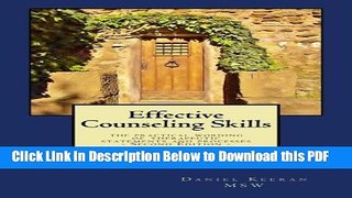 [Read] Effective Counseling Skills: the practical wording of therapeutic statements and processes