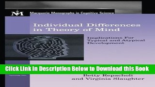 [Best] Individual Differences in Theory of Mind: Implications for Typical and Atypical Development