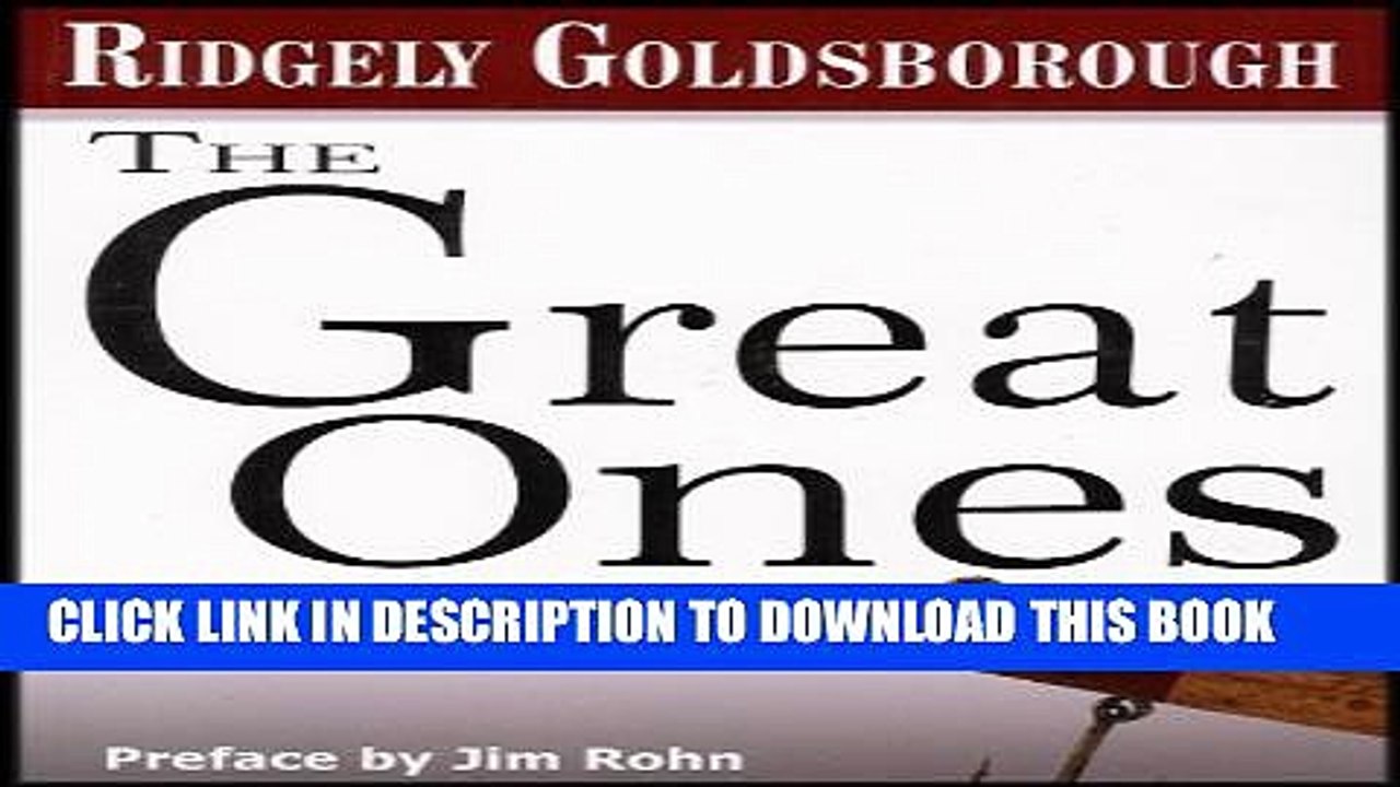 [PDF] The Great Ones (A Tale of Friendship Between an Old Man and Young Boy, and the Life Changing