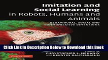 [Reads] Imitation and Social Learning in Robots, Humans and Animals: Behavioural, Social and