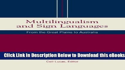 [Reads] Multilingualism and Sign Languages: From the Great Plains to Australia (Sociolinguistics