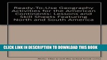 New Book Ready-To-Use Geography Activities for the American Continents: Lessons and Skill Sheets