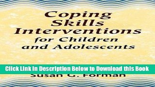 [Best] Coping Skills Interventions for Children and Adolescents Free Books