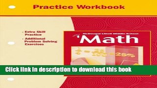 Read Middle School Math, Course 1: Practice Workbook  Ebook Free