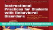 [Reads] Instructional Practices for Students with Behavioral Disorders: Strategies for Reading,