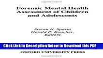 [Read] Forensic Mental Health Assessment of Children and Adolescents Popular Online