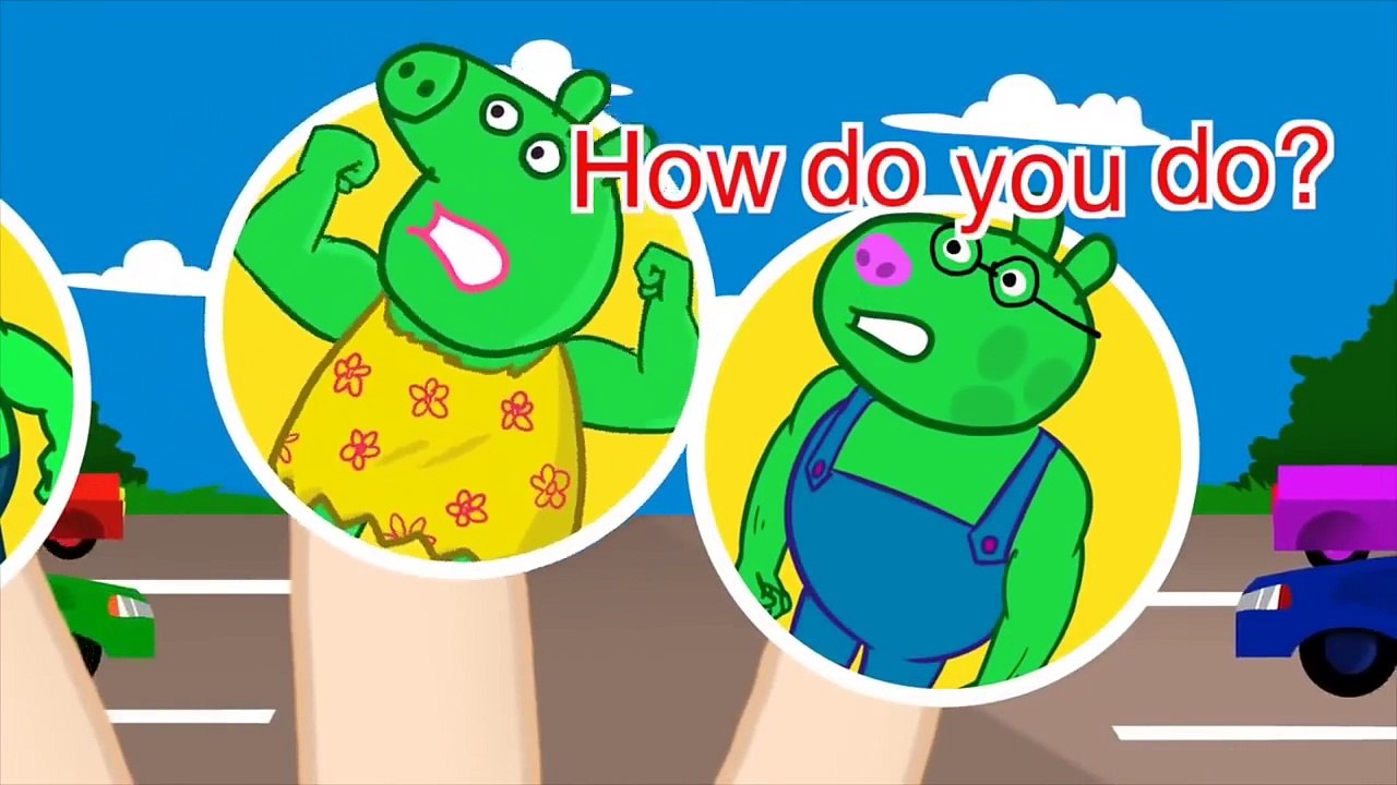 Peppa Green Monster vs Zombie Finger Family / Nursery Rhymes and More Lyrics