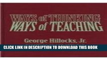 [PDF] Ways of Thinking, Ways of Teaching Full Colection