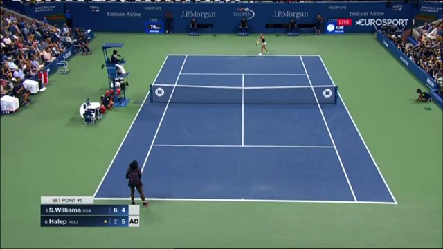 simona halep v.s serena williams / set II