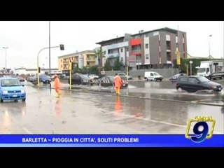 Barletta |  Pioggia in città e soliti problemi