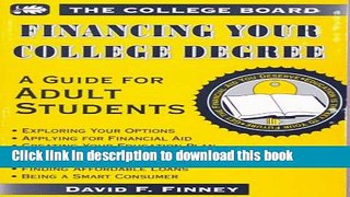 Read Financing Your College Degree: A Guide for Adult Students  PDF Free