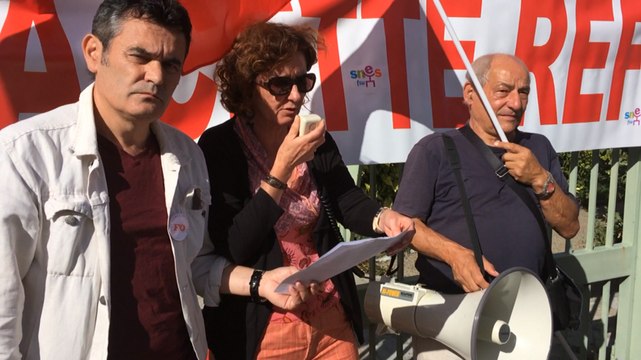 Manif devant l'inspection d'académie