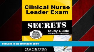 Popular Book Clinical Nurse Leader Exam Secrets Study Guide: CNL Test Review for the Clinical