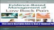 [Get] Evidence-Based Management of Low Back Pain - Elsevieron VitalSource Popular New