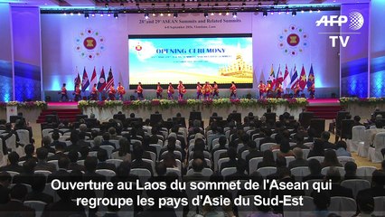 Laos: cérémonie d'ouverture du sommet de l'Asean à Vientiane