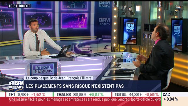 Le coup de gueule de Filliatre: Les placements sans risque n'existent pas - 08/09