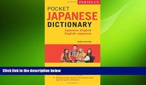 there is  Periplus Pocket Japanese Dictionary: Japanese-English English-Japanese Second Edition