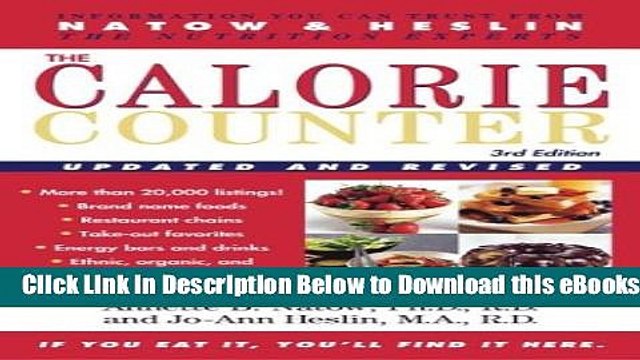 [Reads] The Calorie Counter: 3rd Edition Online Ebook