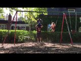 Funny Dad Combines Parenting With Exercise