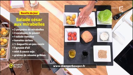 Recette de Farida : Salade Caesar aux mirabelles