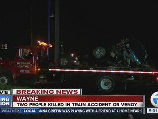 2 dead after Amtrak train hits vehicle in Wayne