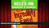 Online eBook NCLEX-RN Questions   Answers Made Incredibly Easy!