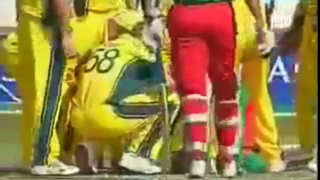 Brett Lee Double Hat -Trick Wickets Clean Bowled