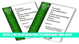 Collection Book Practice Considerations for Adult - Gerontology Acute Care NPs - Second Edition