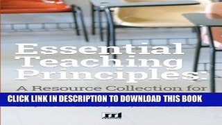 New Book Essential Teaching Principles: A Resource Collection for Adjunct Faculty