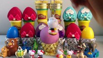 PLAY DOH SURPRISE EGGS with Surprise Toys,Rio 2,The Good Dinosaur,Hello Kitty,Videos for Kids