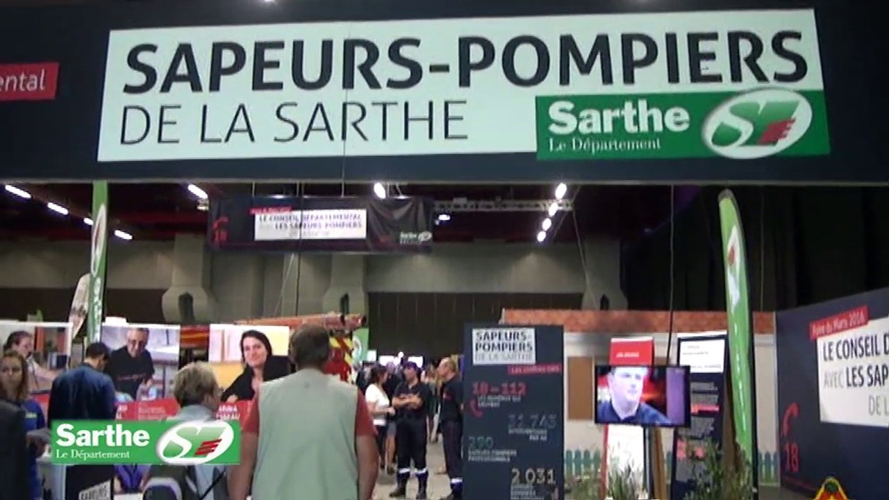 Le Conseil départemental et les sapeurs-pompiers de la Sarthe - Foire du Mans 2016