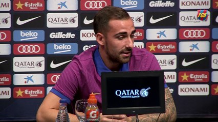 Paco Alcácer: “Coming to Barça is a step up in my career” [ENG]
