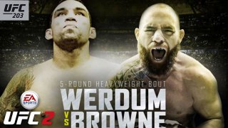 FABRICIO WERDUM VS TRAVIS BROWNE 10/09/16 UFC 203