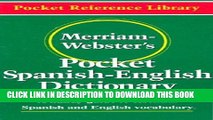 Collection Book Merriam-Webster s Pocket Spanish-English Dictionary (Flexible paperback) (Pocket