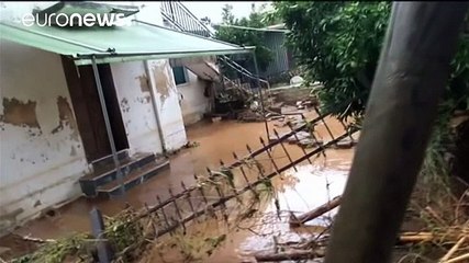Greek hit by flash floods