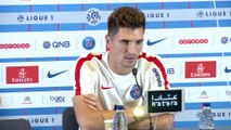Ligue 1  Paris SG - AS St Etienne: conférence d'avant match de Thomas Meunier