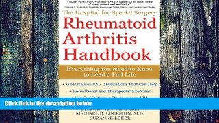 Big Deals  The Hospital for Special Surgery Rheumatoid Arthritis Handbook  Best Seller Books Most