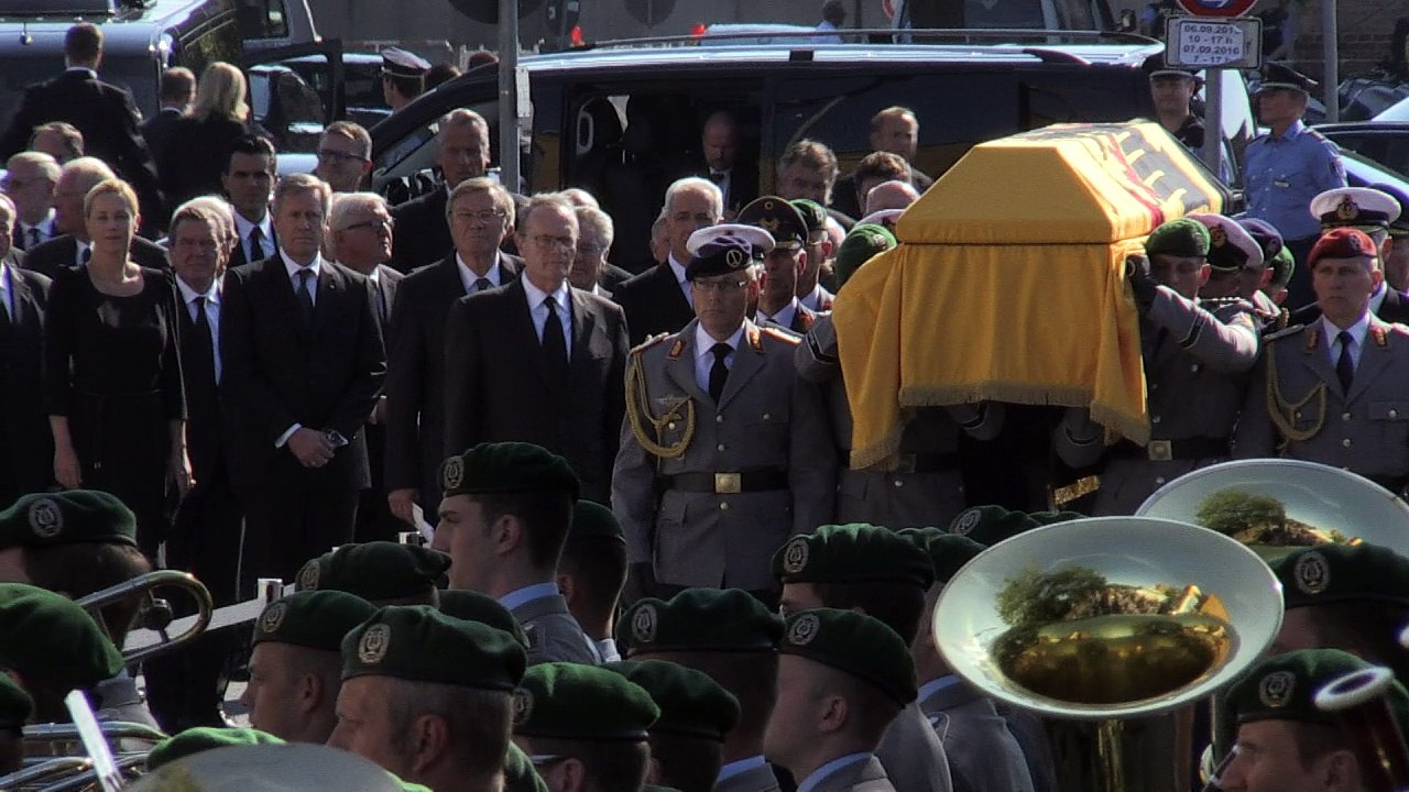 Bewegender Trauerstaatsakt für Alt-Bundespräsident Scheel